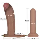 LoveToy Ingen 10'' Enhanced Set XS/S/M – полый страпон-комплект – силикон – телесный — Фото 2
