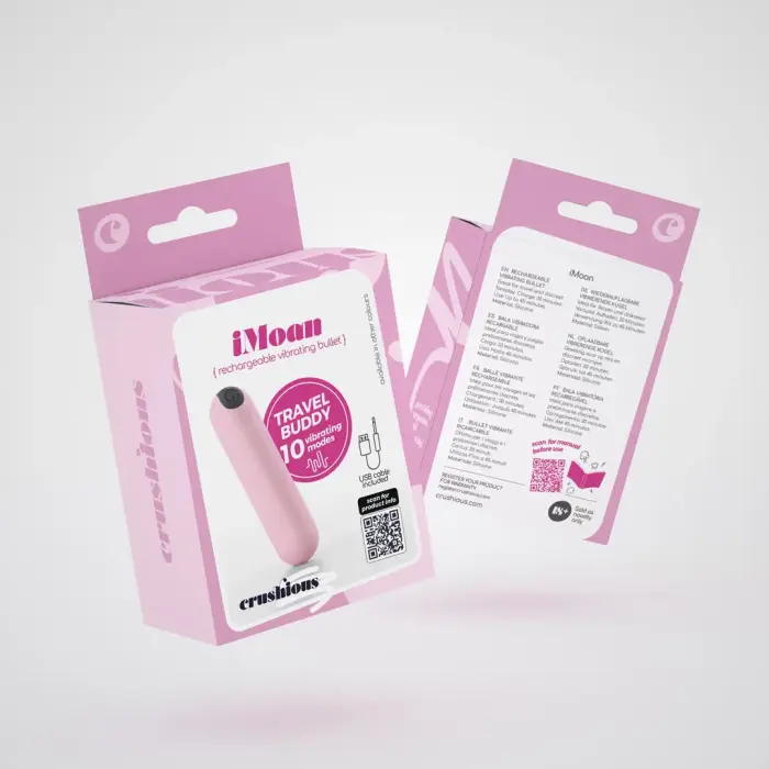 iMoan – Перезаряжаемый вибропуля – 7.6 cm (3″) – розовый