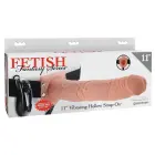 Fetish Fantasy vibreeriv strap-on süsteem – 29 cm (11.4″) – nahavärv — Foto 1