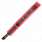 KINK Adjustable Vegan Leather Collar & Leash Set – Red 54x4.5cm — Photo 6