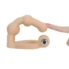 Ultra Soft Bead Cock Ring with Vibrating Bullet and Dildo – 6″ — Photo 4
