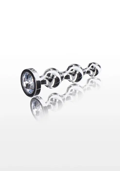 Diamond Star Beads anālais spraudnis – M – Sudrabs