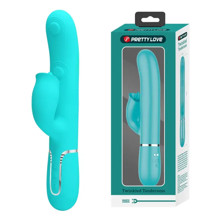 PRETTY LOVE Gigi кролик-вибратор – 18 cm (7″) – синий