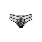 Lace string panties with straps – Black – M — Photo 6