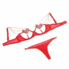 SUBBLIME 955519 raudonas liemenėlės komplektas – S/M — Nuotrauka 4