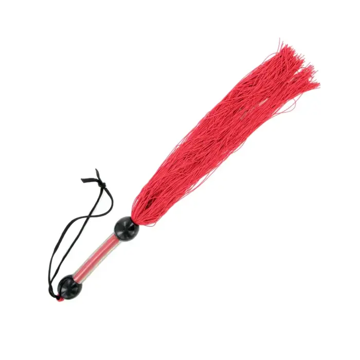 Sportsheets vidēja izmēra gumijas pātaga – sarkana – 35 cm