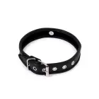 Budget Faux Leather O-Ring Collar – Black — Photo 3