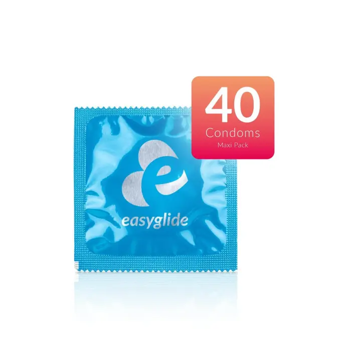 EasyGlide Ribbed and Dotted Condoms – 40 pcs