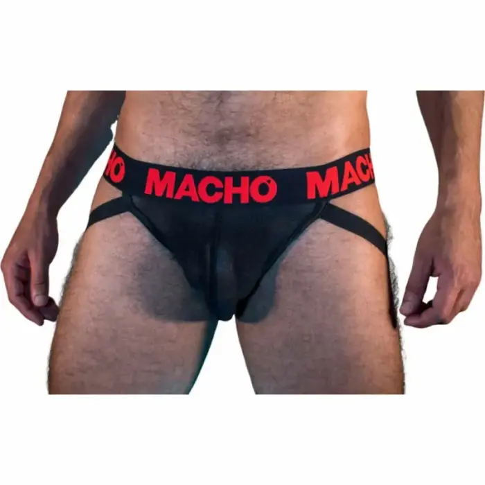 Macho MX26X2 – tinklinis džokas – juodas/raudonas – L