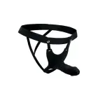 SM - Õõnes strap-on dildo – 26 cm (10.1″) – Must — Foto 7