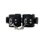Fetish Fantasy Adjustable Faux Leather Wrist Cuffs – Black — Photo 1