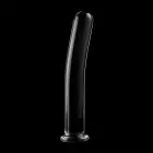 Ibiza Nebula Series Model 17 stikla dildo – 18.5 cm (7.3″) – Caurspīdīgs — Foto 6