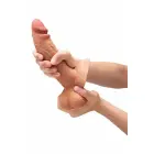 b-Vibe SlipSkin 7" Girthy – survele reageerivast silikoonist iminapaga dildo – Värv: must – 17,8 cm — Foto 5