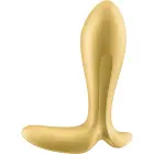 Intensity Grooved Vibrating Anal Plug with Suction Cup – Ø 3.75 cm – Gold — Photo 5