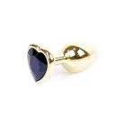 MyLove Toys Jewellery Gold Heart anālais spraudnis – 7 cm (2.8″) – Melns — Foto 7