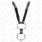 KINK Dual Metal Ring Set with Adjustable Leather Strap 3.8-5 cm, 112 cm — Photo 3