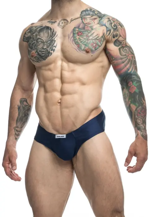 Justin+Simon Cheek bikini – Navy – S