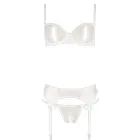 Lingerie Set with Underwired Bra and Suspender Belt – White – 85B/L — Photo 16