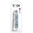 KKC Cock Clear 8" caurspīdīgs dildo – 21.8 cm (8″) — Foto 1
