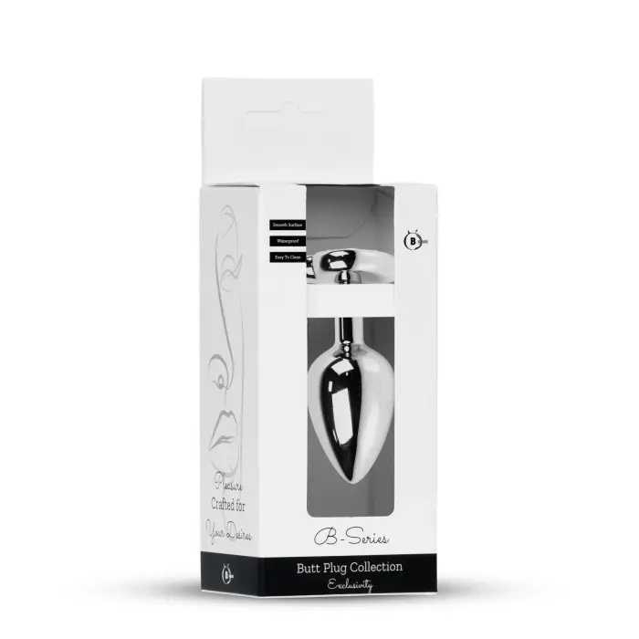 Jewellery Silver сердцевидный пробка – 7 см – Черный Фото num