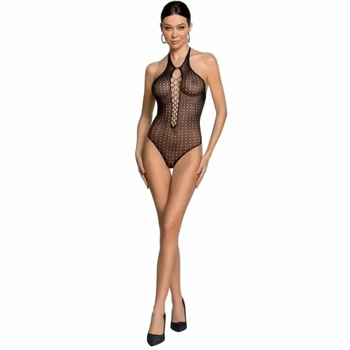 Passion BS088 Mesh Bodysuit – Black – One Size