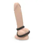 DUAL RING - Vibrating Cock Ring - Black — Photo 3