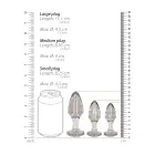 Plastic Butt Plug Set – 3 Piece Set – Clear — Photo 5
