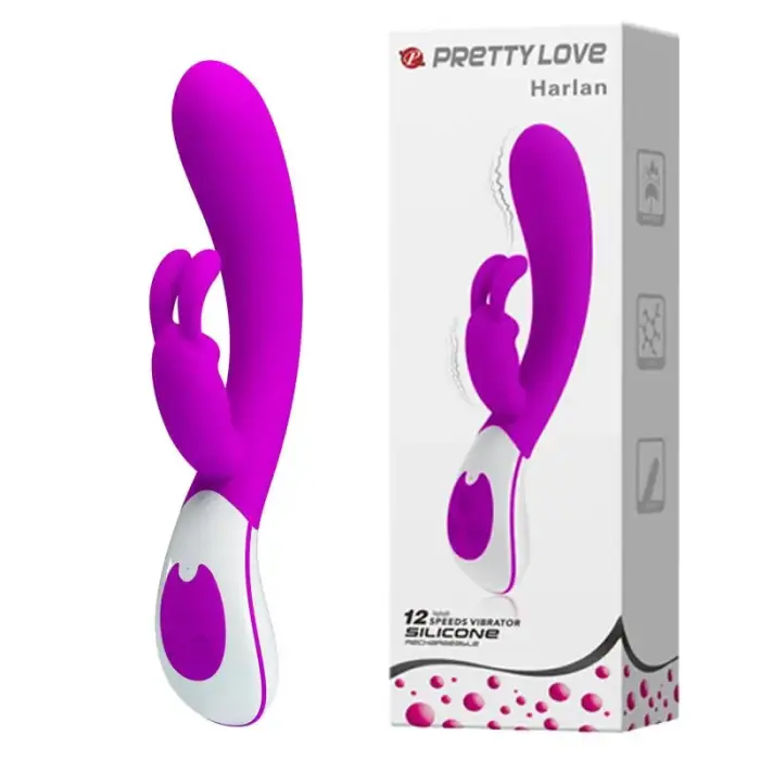 PRETTY LOVE Harlan 12 funktsiooniga jänese vibraator – 21 cm – lilla
