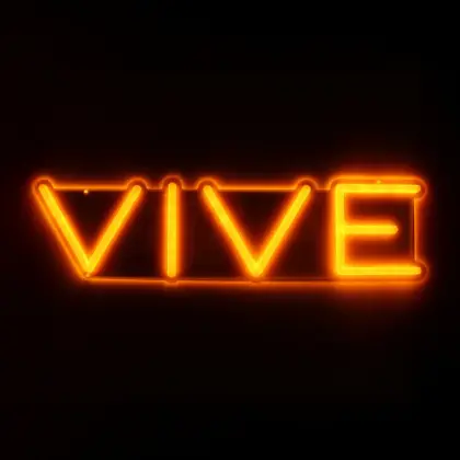 VIVE LED Neon Decorative Sign - EU Adapter, Mounting Kit, Indoor