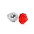 Aluminium Anal Plug Red Rose – 7 cm — Photo 3