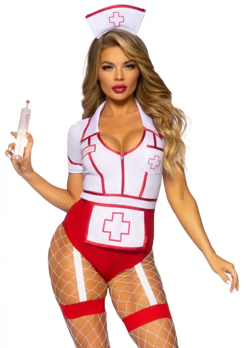 Nurse Feelgood costume – red – S