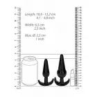 NO. 80 - 4-Piece Butt Plug Set - Black Foto 4