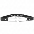 KINK metallist konksuga klamber 11.5 cm – reguleeritav kunstnahast rihm – must/hõbedane — Foto 1