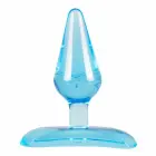 EasyToys lokāms zils anālais spraudnis ar tauriņa rakstu un piesūcekni – 7 cm – Zils — Foto 1