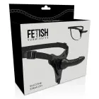 Fetish Submissive – silikona strap-on ar elastīgu jostu – melns – 16 cm — Foto 5