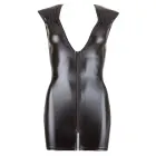 Wetlook kleita ar rāvējslēdzēju – melna – XL — Foto 5