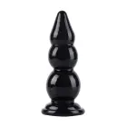 Extreme Analinis kaištis su sėklidėmis – 23 cm – Juodas — Nuotrauka 2