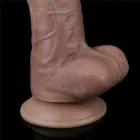 LoveToy Dual Layered Platinum Silicone Cock – realistic dual-layer dildo – silicone – 26.7 cm — Photo 17