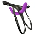 Sweet Smile itin minkštas dvigubas strap-on dildo – 32 cm (12.6″) – kūno spalva — Nuotrauka 2