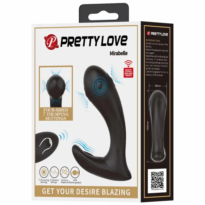 Pretty Love Mirabelle – thrusting G-spot vibrator with remote