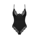 Obsessive Bellastia боди с кружевным декором – чёрное – XS/S — Фото 3
