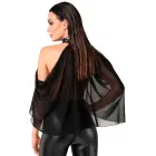 Noir Orgia tiulio bolero – juodas – L — Nuotrauka 4