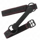 KINK Bone-Shaped Gag with Adjustable Vegan Leather Strap Black 41-57cm — Photo 2