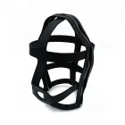 Black Leather Head Cage with Zipper — Photo 2