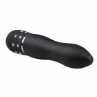 Love Diamond reljefs vairāku ātrumu vibrators – melns – 13 cm — Foto 3