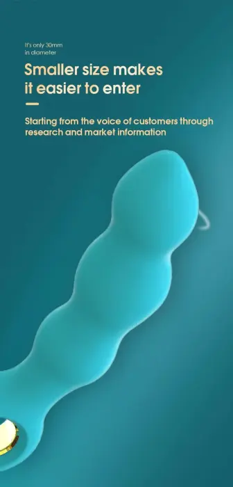 Stymulator-Angelo meeste prostata kolmekordse stimulatsiooni dildo – 15 cm – Sinine Photo