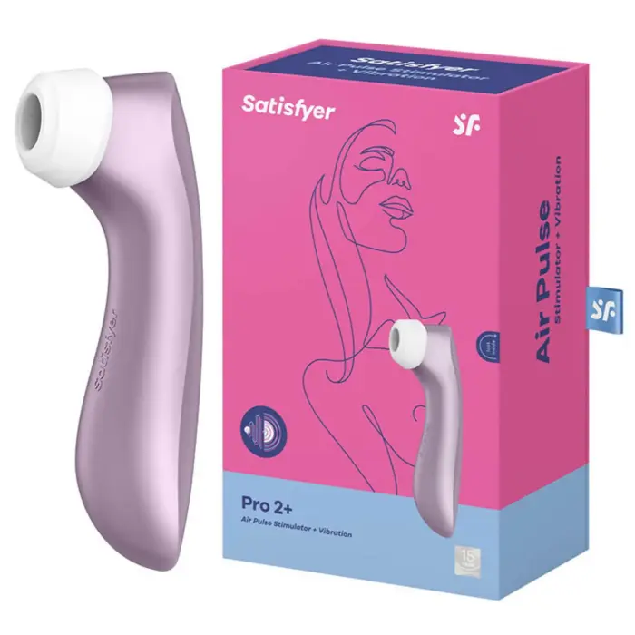 Satisfyer Pro 2+ воздушно-импульсный клиторальный стимулятор – 16 cm – фиолетовый