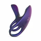 Hueman Vibrating Silicone Ring with Remote Control - Blue — Photo 10
