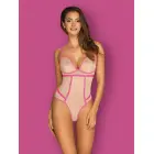 Nudelia Neon Pink Bodysuit with Gold Thread – S/M — Photo 3