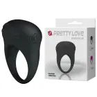 PRETTY LOVE - BERTRAM вибрирующее кольцо для члена – черный — Фото 1